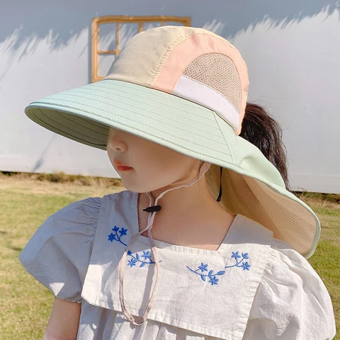 Купить Шляпа от солнца с клапаном на шее с широкими полями