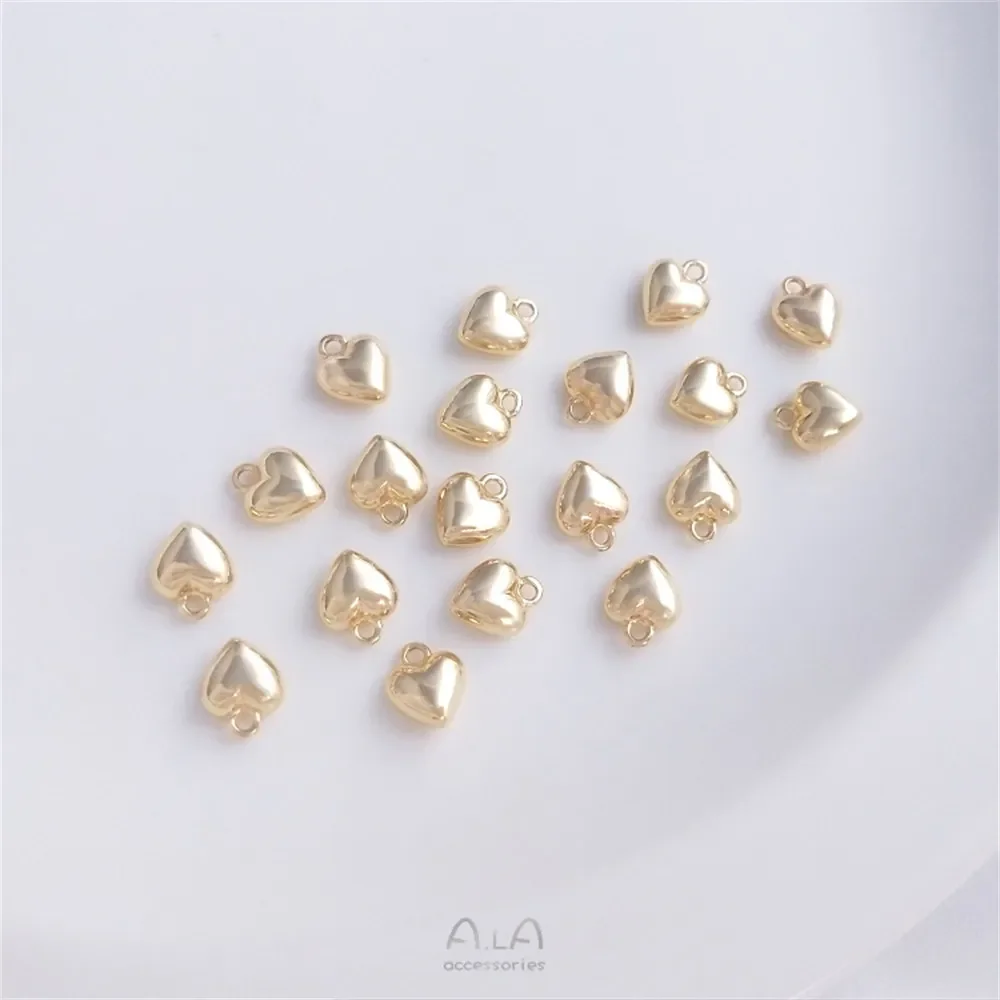 Медная обертка из настоящего золота 14 карат блестящая трехмерная маленькая