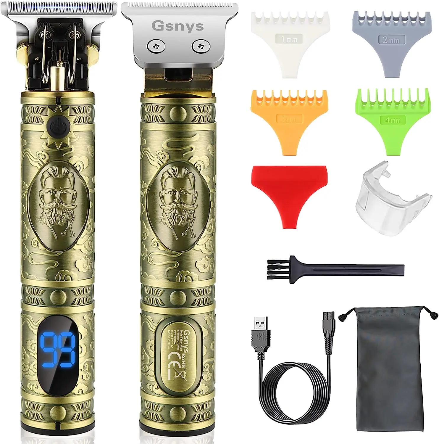 

Maquina Cortar Pelo Profesional, Cortapelos Hombre Maquinilla de Cortar Pelo, Recortadora Eléctrica Maquina de Afeitar Recarga