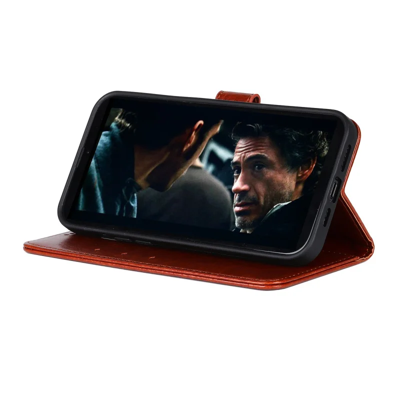 Для Ulefone Note 18 Ультратонкая Флип-Магнитная подставка в деловом стиле Кожаная