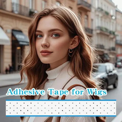 5 шт. двухсторонняя дышащая ультрафиксирующая кружевная лента для парика с отверстием, водонепроницаемая клейкая лента для наращивания волос для парика