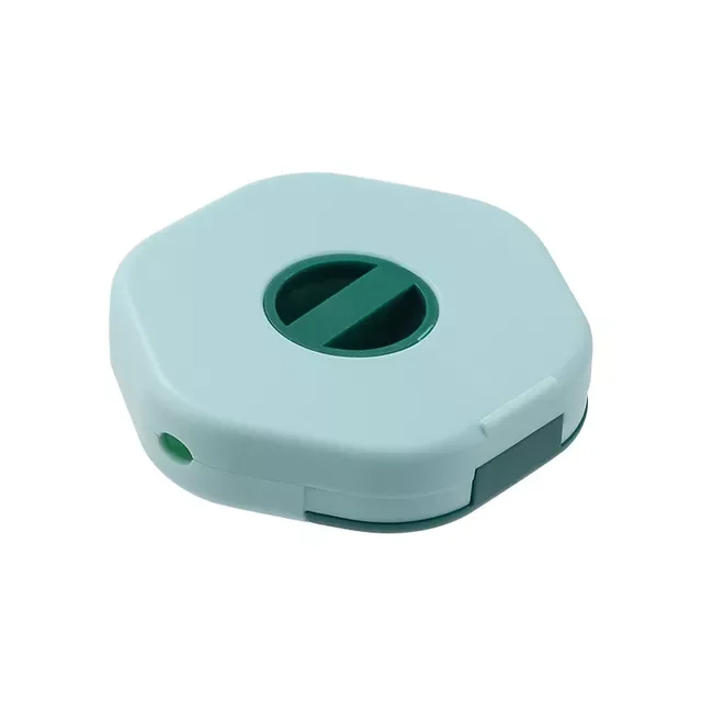 

Portable Round Cable Winder Storage Box Rotatable Cellphone USB Data Cord Line Holder Container Wire Management Organization