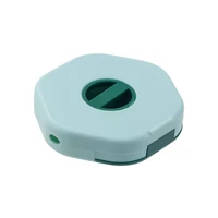portable round cable winder storage box rotatable cellphone usb data cord line holder container wire management organization
