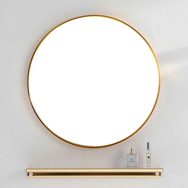 

Shower Shaving Vanity Bathroom Mirror Makeup Light Round Anti Fog Round Mirror Led Backlight Espejo Maquillaje Luz Smart Mirror