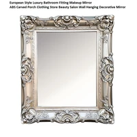 quality european style abs carved porch clothing store beauty salon wall hanging decorative mirror frame