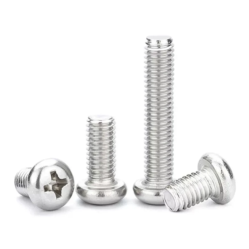 M2.5 M3 M3.5 GB818-85 304 нержавеющая сталь крест Phillips круглая сковорода фотометрическая