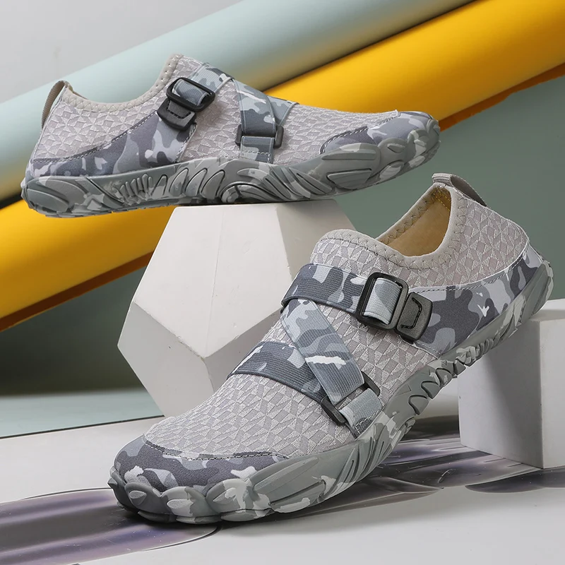 Мужские туфли с широким носком дышащая сетчатая обувь унисекс брендовые мягкие