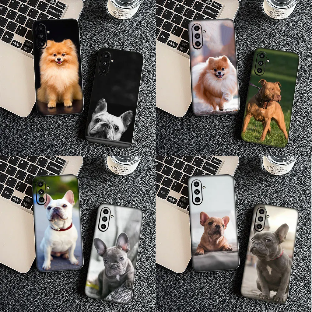 Фото Чехол для телефона Xiaomi Poco X7 X6 C75 C65 M7 M6 F6 F5 5G Redmi Note 9 8 Pro 8A Защитный чехол Франция Бульдог Померанский пес №4