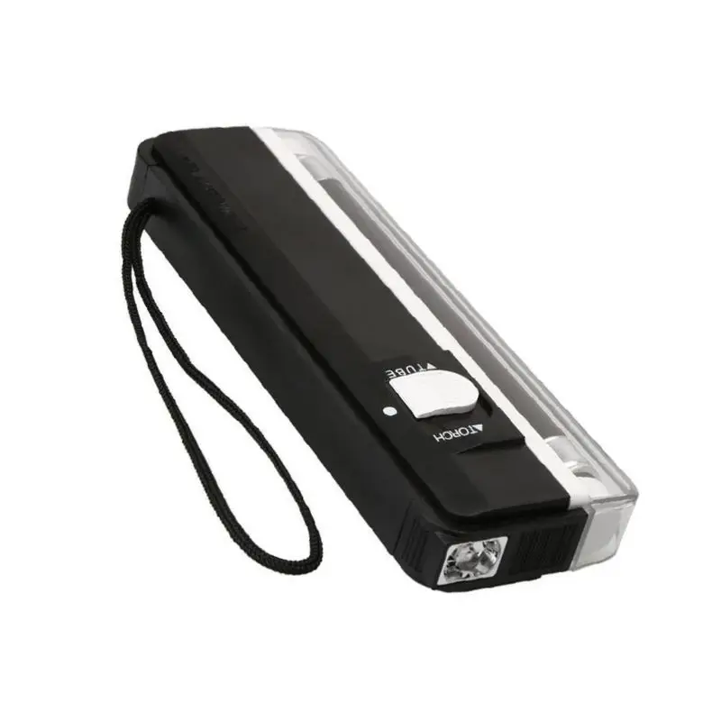 

Violet Fluorescent Portable Money Detector UV Light with Flashlight Small Counte