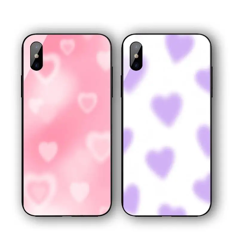 

Hazy Phone Case For Iphone 11 12 13 14 Pro Max 7 8 Plus X Xr Xs Max Se2020 Tempered Glass Cove