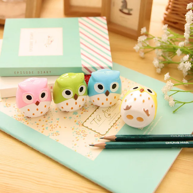 

Kawaii Owl Pencil Sharpener Student Utensils Novelty Pencil Sharpener Promotional Gift Stationery канцелярия papelería kawaii