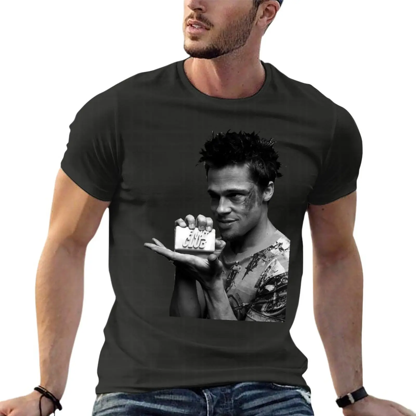 

Brad Pitt Retro Oversize T Shirts Branded Men'S Clothing Short Sleeve Streetwear Plus Size Tops Tee