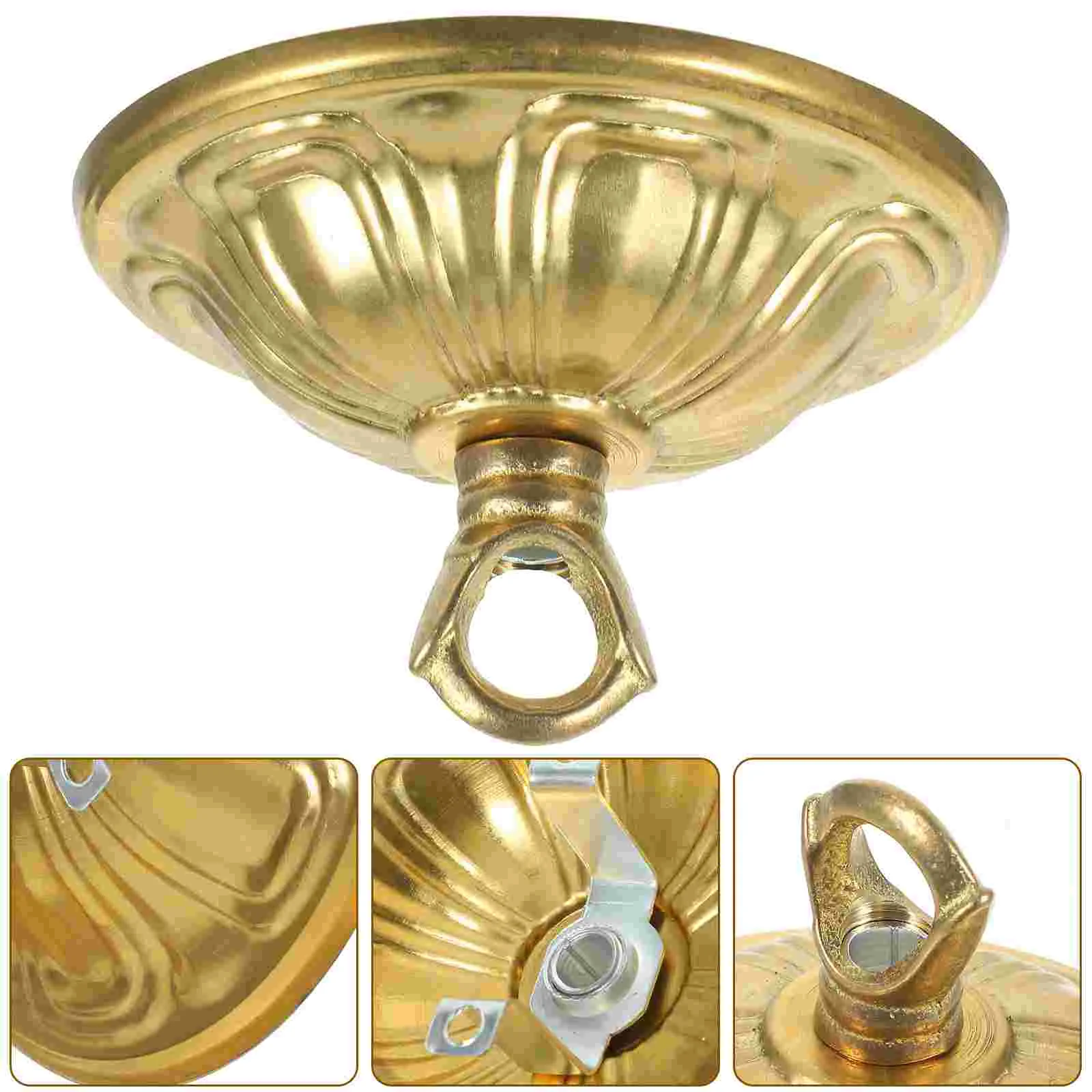 

Ceiling Light Cover Plate Canopy Lights Braces Kit Lamp Holder Pure Copper Chandeliers