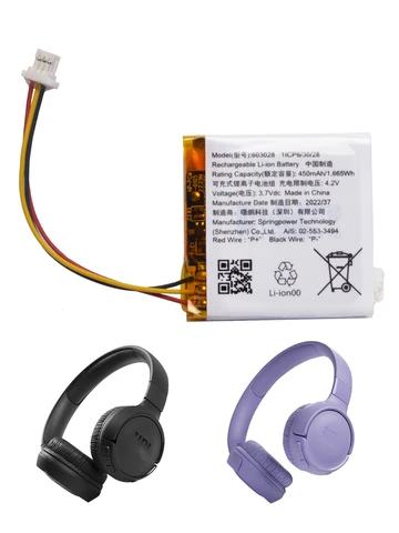 TECHTEK Batteries Compatible Avec [JBL] T600 BT, Tune 600BTNC Remplace GSP753030 01