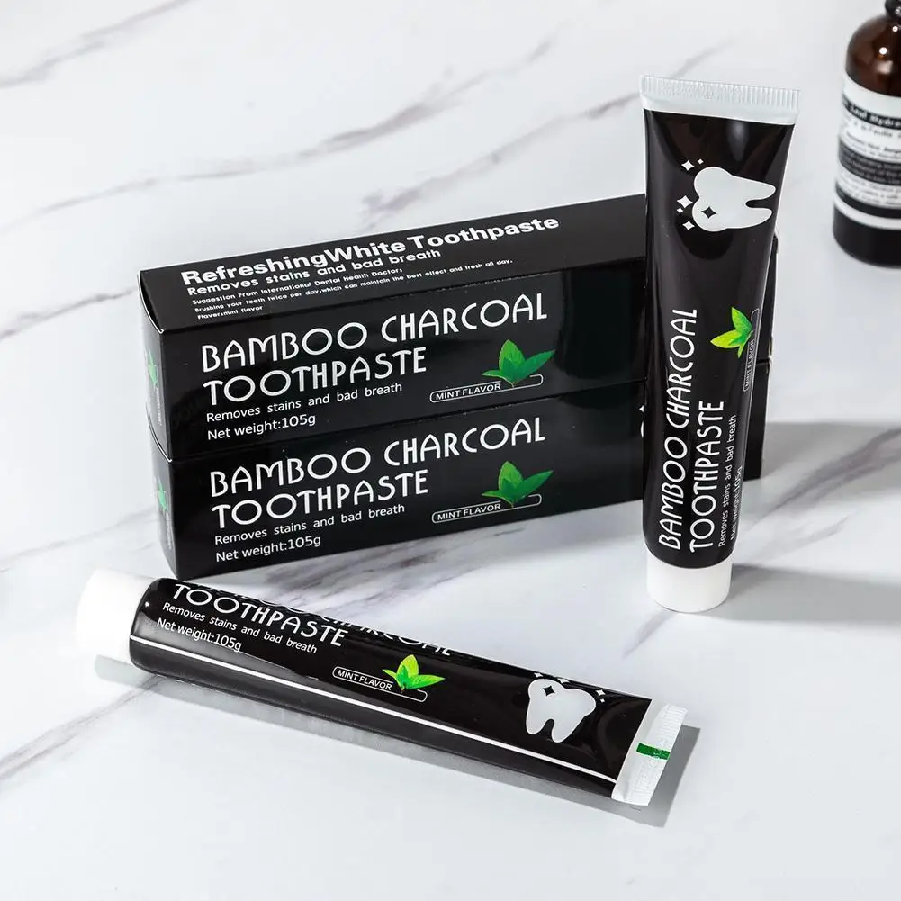 

Bamboo Black Toothpaste Teeth Whitening Deep Clean The Whitening Black Charcoal Toothpaste Care Teeth Products All-purpose U0f6