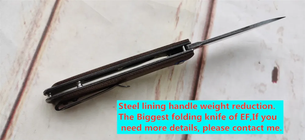 Eafengrow самый большой складной EF973 D2 лезвие МИКАРТА шариковый подшипник Флиппер