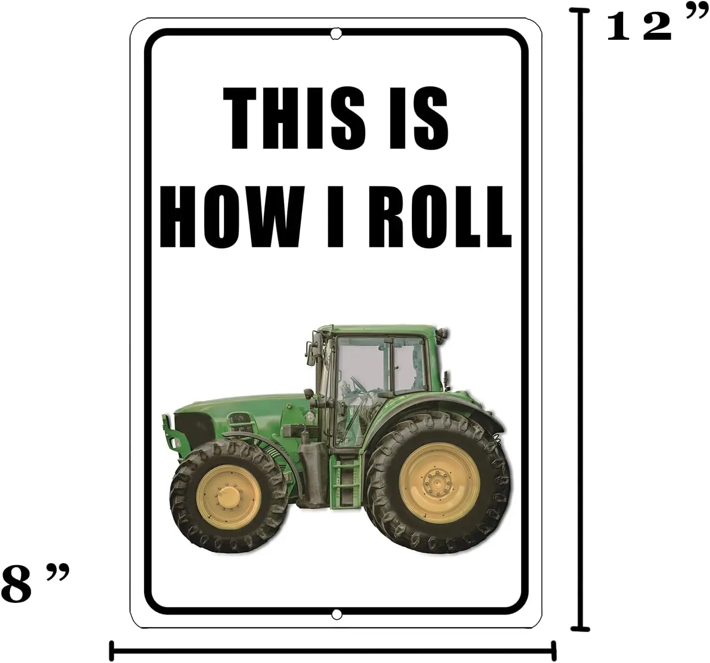 Funny Ths s How Roll Trctor Frm Rncher Srcstc Metl Tn Sgn Wll Декор Mn Cve Br Offce Grge Shop Домашний декор Комнаты