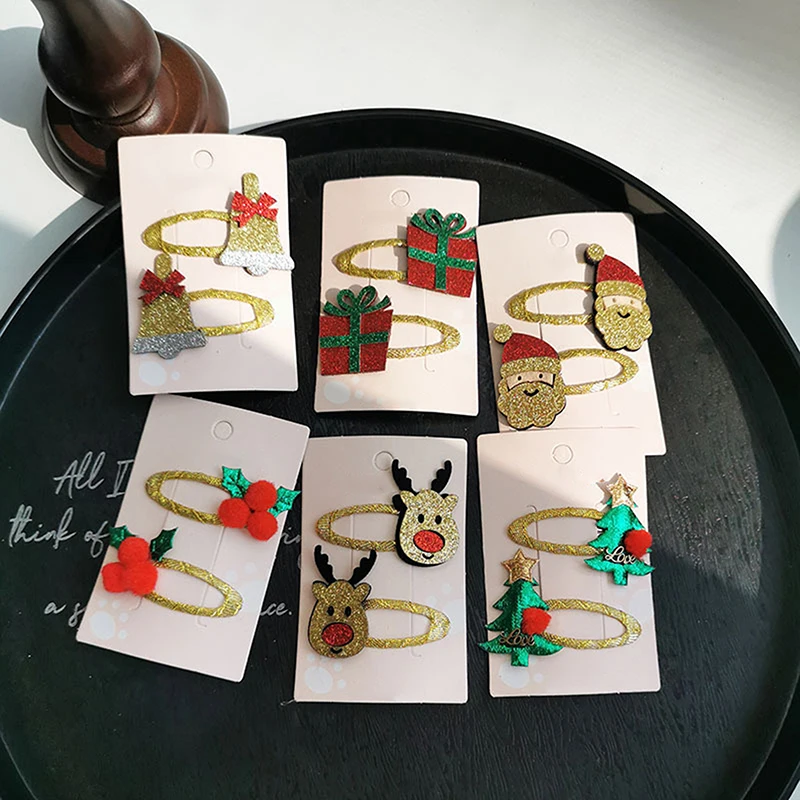 

Новинка, рождественские аксессуары для волос для детей, праздничный подарок, Рождественская шпилька для волос для принцессы, аксессуары дл...