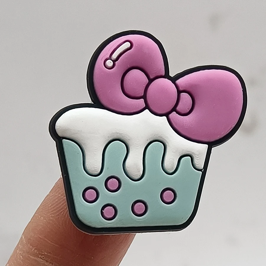 Dropshipping Cartoon Food PVC Shoe Buckle Accessories Funny DIY Shoes Decoration Fit Pins Jibz For Crocs Charms Kids Party Gift