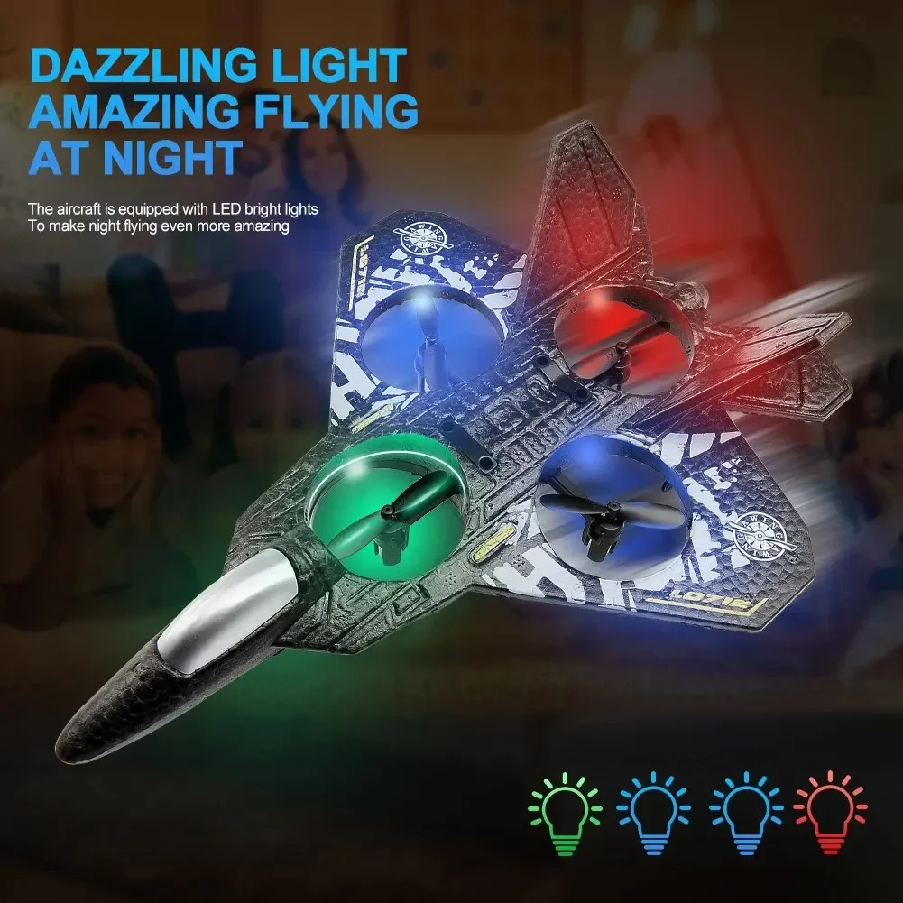 Фото Радиоуправляемый самолет L0712 2.4G из пенопласта EPP с LED-подсветкой, датчиком гравитации и 6-осевым гироскопом, уличная летающая игрушка на пульте управления, подарки для мальчиков №3
