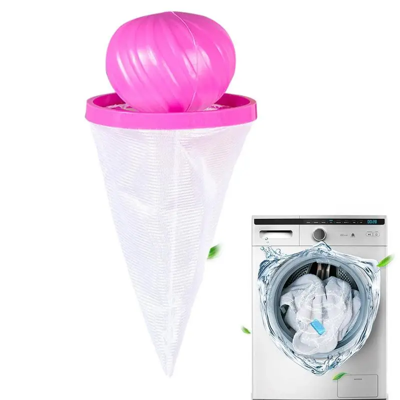 

Laundry Hair Catcher Lint Mesh Pouch Catcher Filter Mesh Bag For Laundry Safe Reusable Laundry Hair Remover For Hair Pet Hair