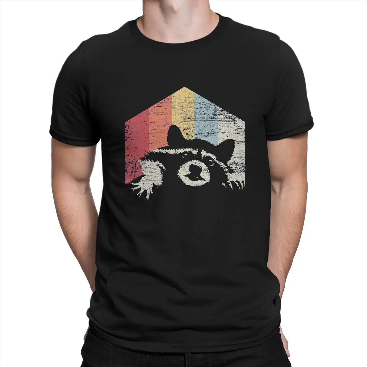 

Racoon Essential Unique TShirt Raccoon In North America Cute Leisure T Shirt Summer Stuff For Men Women