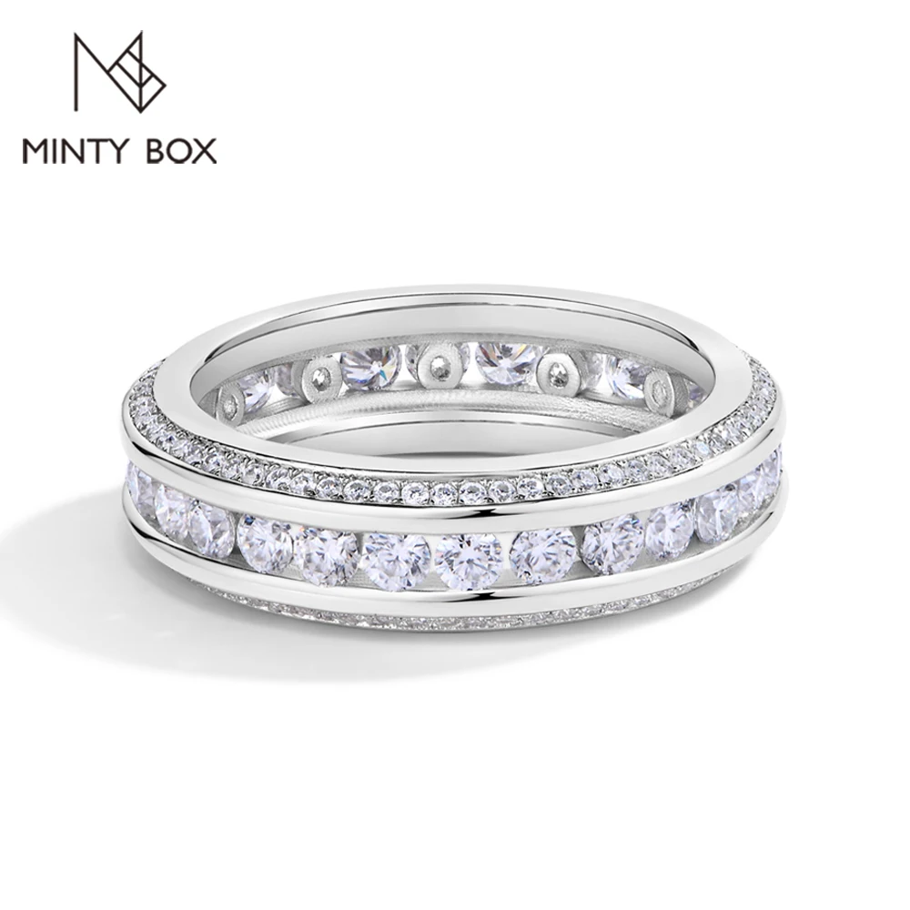 Женское кольцо MINTYBOX S925 из стерлингового серебра с муассанитом