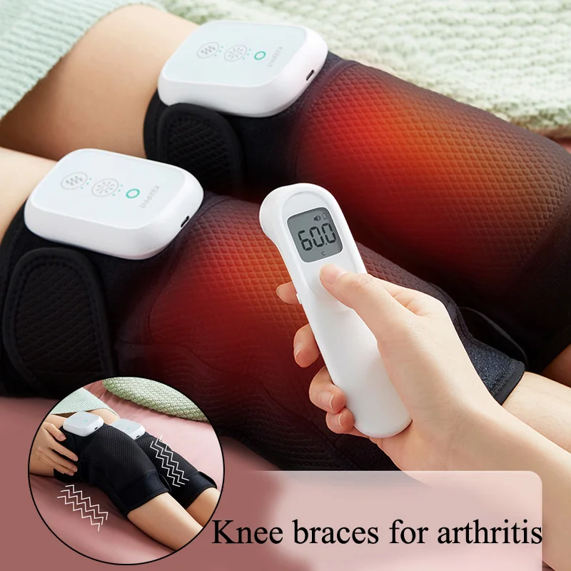 

Knee Braces for Arthritis Heating Knee Pad with Massage Knee Injury Arthritis Joint Pain Aches Muscle Pain Relief Heat Therapy