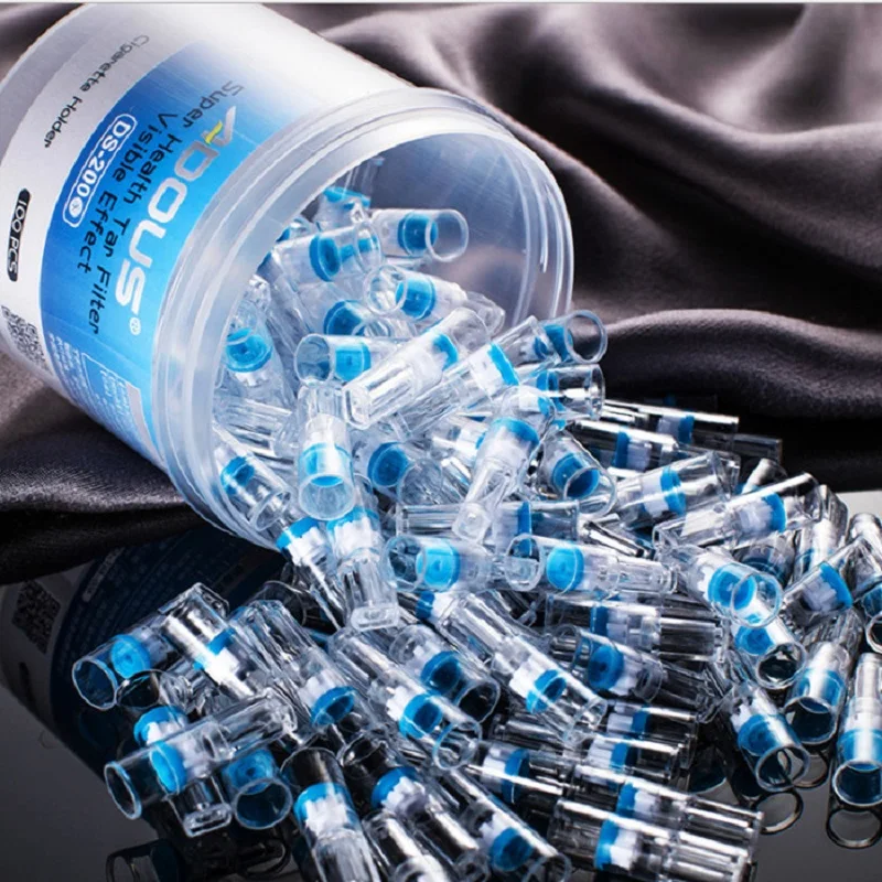 

50pcs Disposable Cigarette Filter Tar Filtration Cleaning Holder Tip Food Grade Cigarette Holder Mouthpiece Tobacco Health Care
