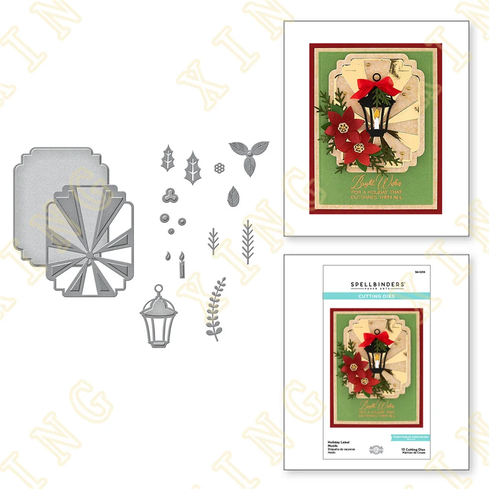 

Leaves Flower Lantern New Metal Cutting Dies Scrapbook Diary Decoration Stencil Embossing Template Diy Greeting Card Handmade