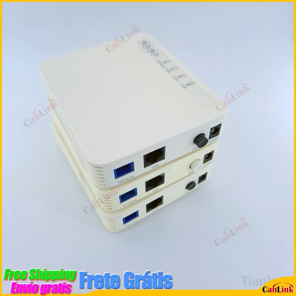 

25pcs second hand Authentic Fiber Optic, English Terminal, HG8010 1FE Gpon Epon ONU 100MB / s Ont FTTH ON