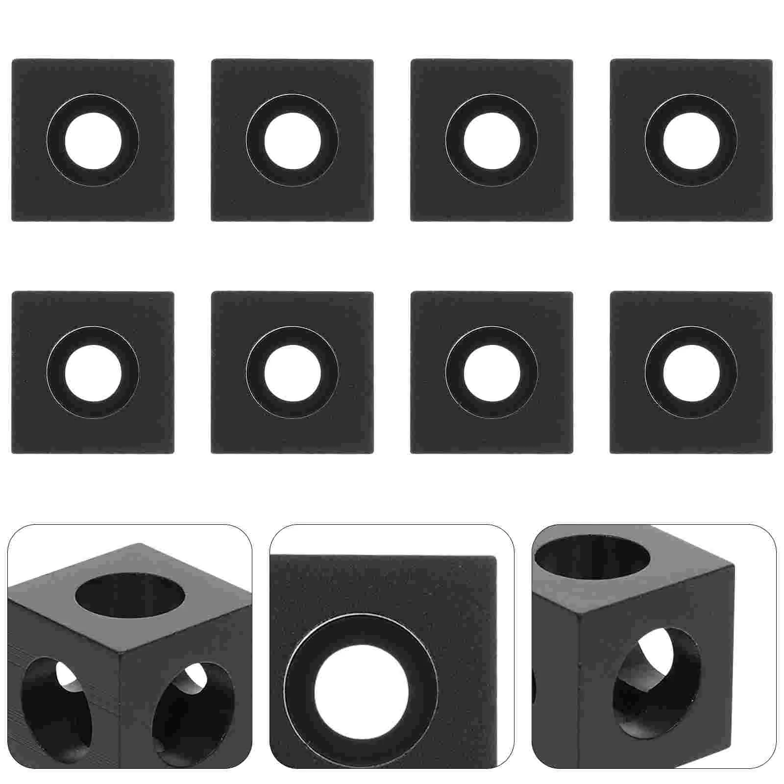 

Extrusion Aluminum Corner Brackets Bracket Profile Connectors Block Accessories Cube Cubes Joint Brace Connector Fasteners