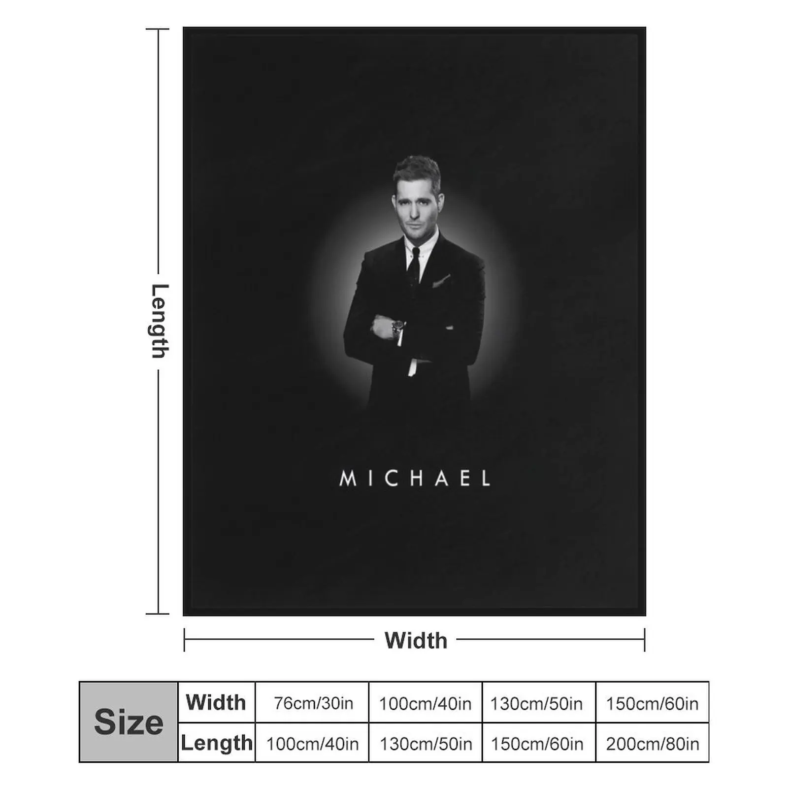 Одеяло nn Michael Buble Фланелевые дизайнерские одеяла