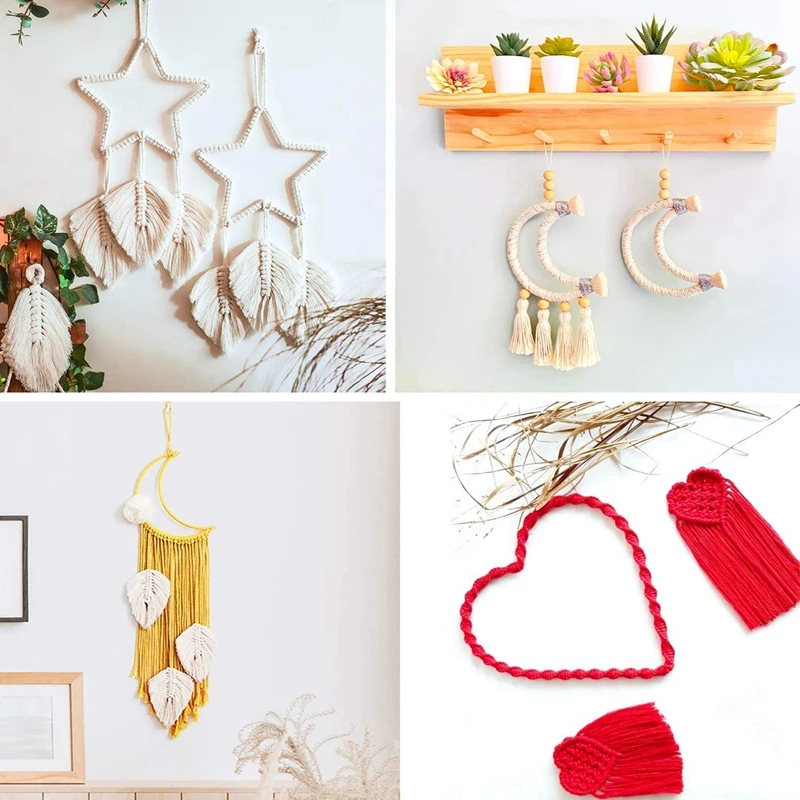 Набор макраме для ловца снов комплект взрослых ловушка металлический круг луна
