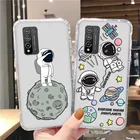 Чехол для Honor 50 для Huawei P30 Lite, силиконовый чехол для Honor 60 20 Pro 10X 8S 8X 8A 9C 9X 20s 30S P40 P20, прозрачные чехлы с астронавтом