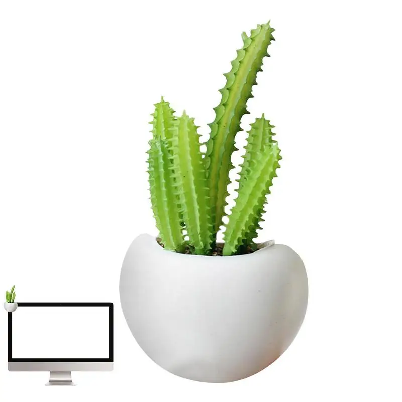 

Искусственная искусственная растение-суккулент, наклейка на холодильник, пластиковая кнопка, кактус, бонсай, ваза для растений в горшке, ук...
