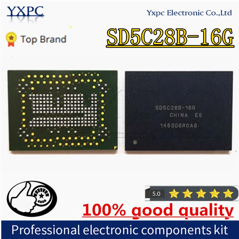 

SD5C28B-16G SD5C28B 16G 16G BGA186 EMCP 16GB Flash Memory IC Chipset With Balls