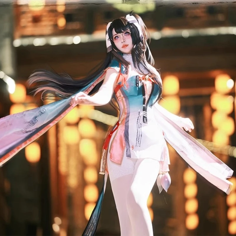 Zhezhi Косплей Костюм Wuthering Waves Аниме Женщины Девушки Сексуальное Платье Одежда Для