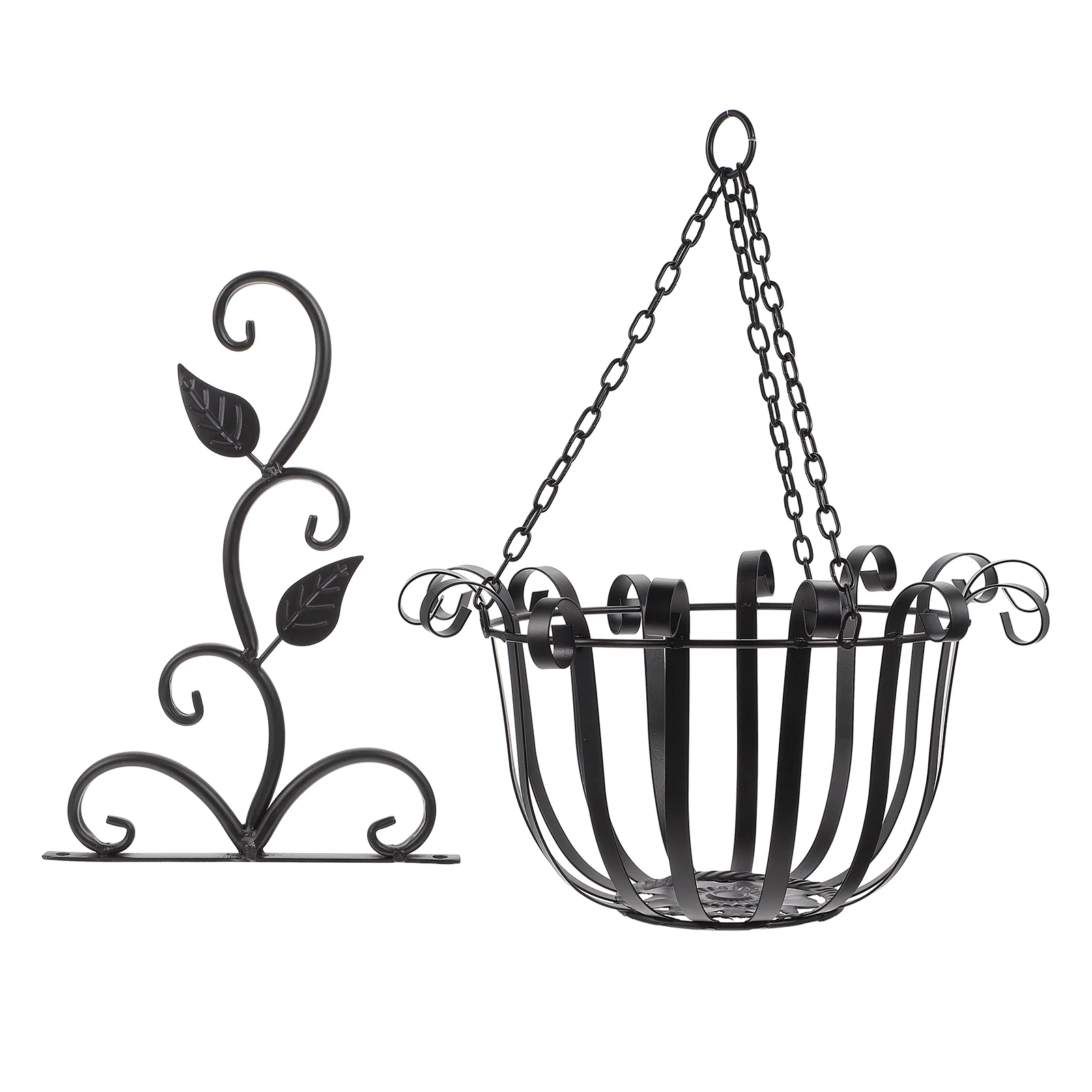 

Hanging Hooks Planter Wall Basket Flower Brackets Holder Hanger Baskets Hook Bracket Pot Metal Flowerscontainer Iron Feeders