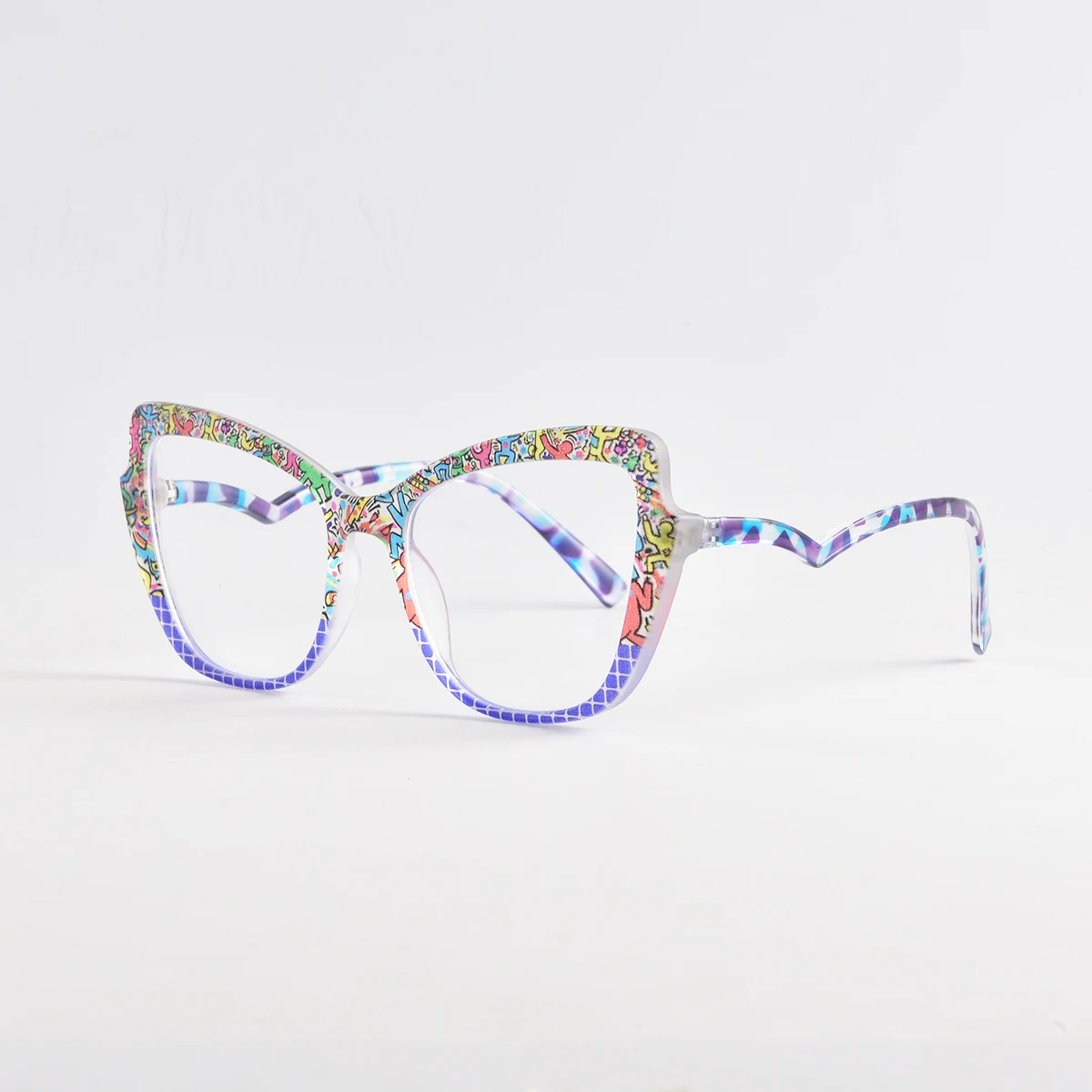 Rhaegal красочные очки-бабочки в оправе синий свет прозрачные очки для женщин