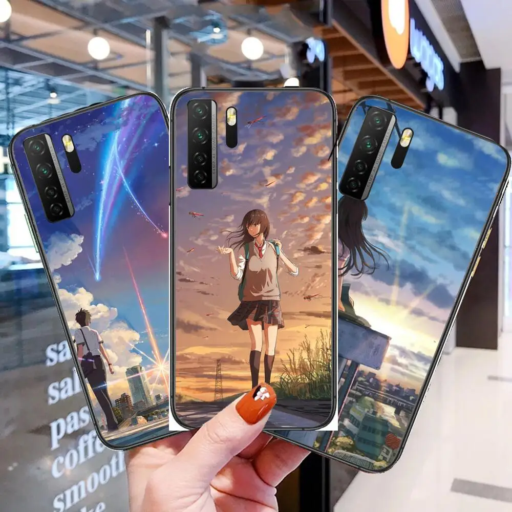 

Romantic-your name Black Soft Cover The Pooh For Huawei Nova 8 7 6 SE 5T 7i 5i 5Z 5 4 4E 3 3i 3E 2i Pro Phone Case cases