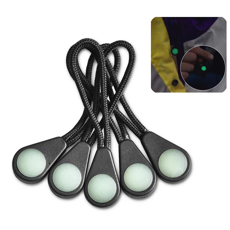 

30pcs Ultra-Bright Glow In The Dark Night Zipper Pull Ideal Kit Markers For Coats Jackets Rucksacks And Tent Zippers