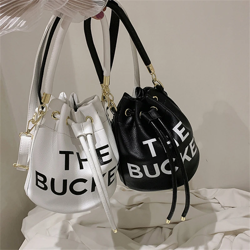 

Сумка-мешок с надписью для женщин, роскошные дизайнерские дамские сумочки на ремне, дизайнерский женский кошелек кросс-боди разнообразные Сумки Sac De Luxe Femme