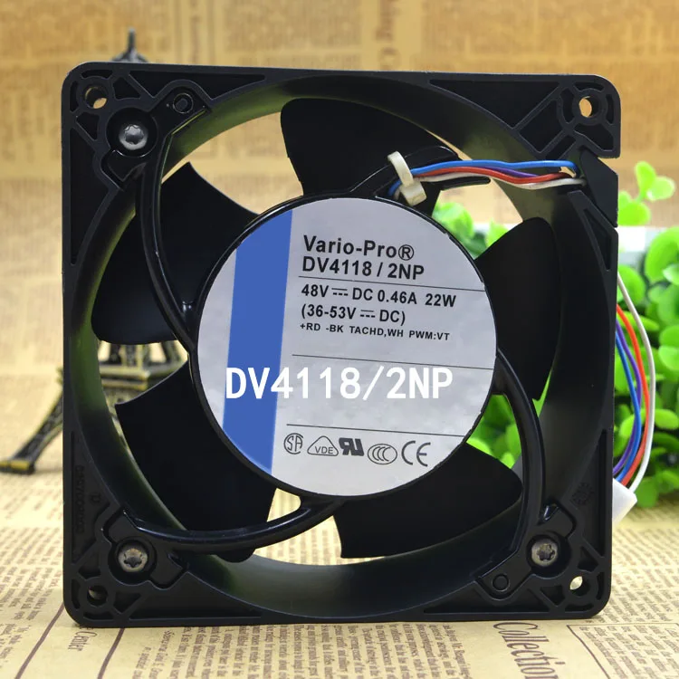 Новый водонепроницаемый герметичный вентилятор 120x120x38 мм 0.44A 22 Вт PWM 12 см DV4118/2NP