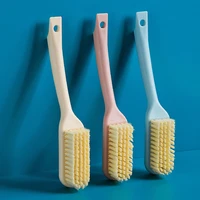 hangable multifunctional plastic long handle shoe brush soft bristle brush laundry tool bathroom accessories