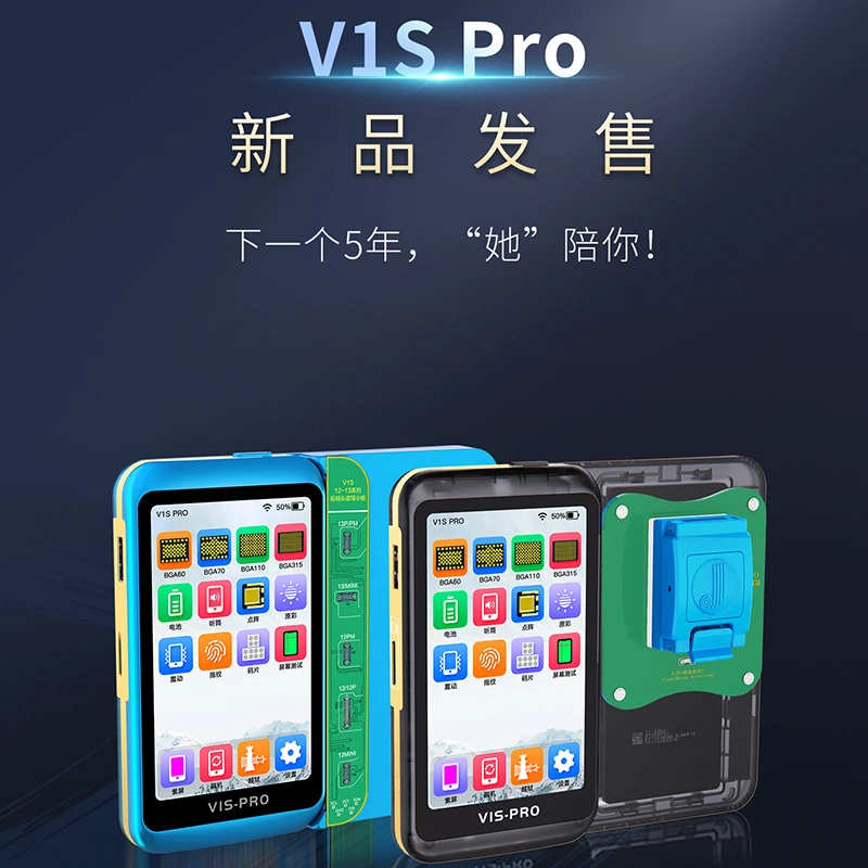 Программатор JCID V1S PRO с разъемом BGA315 BGA110 BGA70 для IPhone 6-14 Nand, флэш-память, чтение, запись и формат/истинная фиксация тона экрана