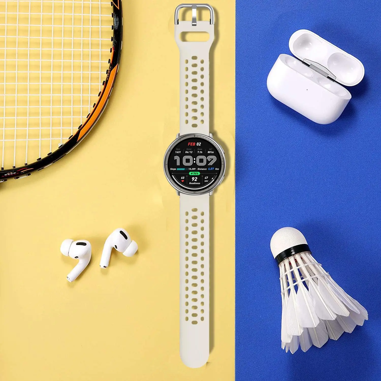 Фото Оригинальный ремешок для часов Amazfit Active 2 3, аксессуары для спортивных часов, дышащий силиконовый браслет 20 мм, Correa Amazfit GTS 3 4 mini №3