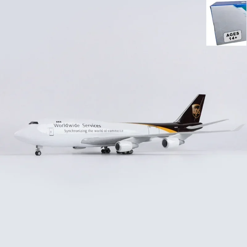 Масштаб 1:157 B747-400 B747 UPS Express Cargo Airlines самолет из смолы пластиковая сборка реплика