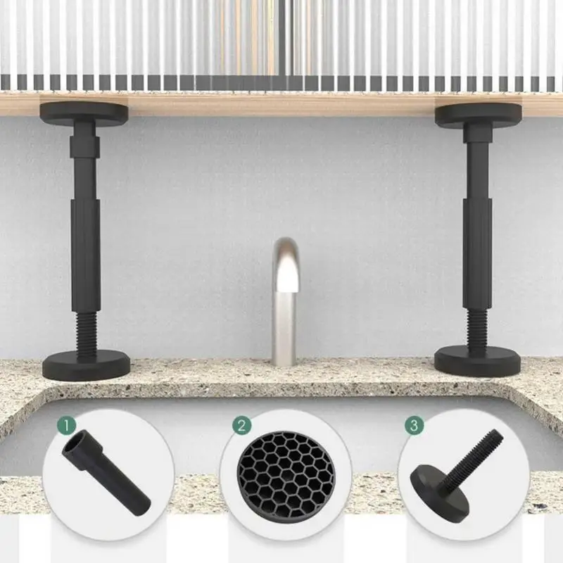 Регулируемый телескопический держатель для мебели столешница с нескользящим