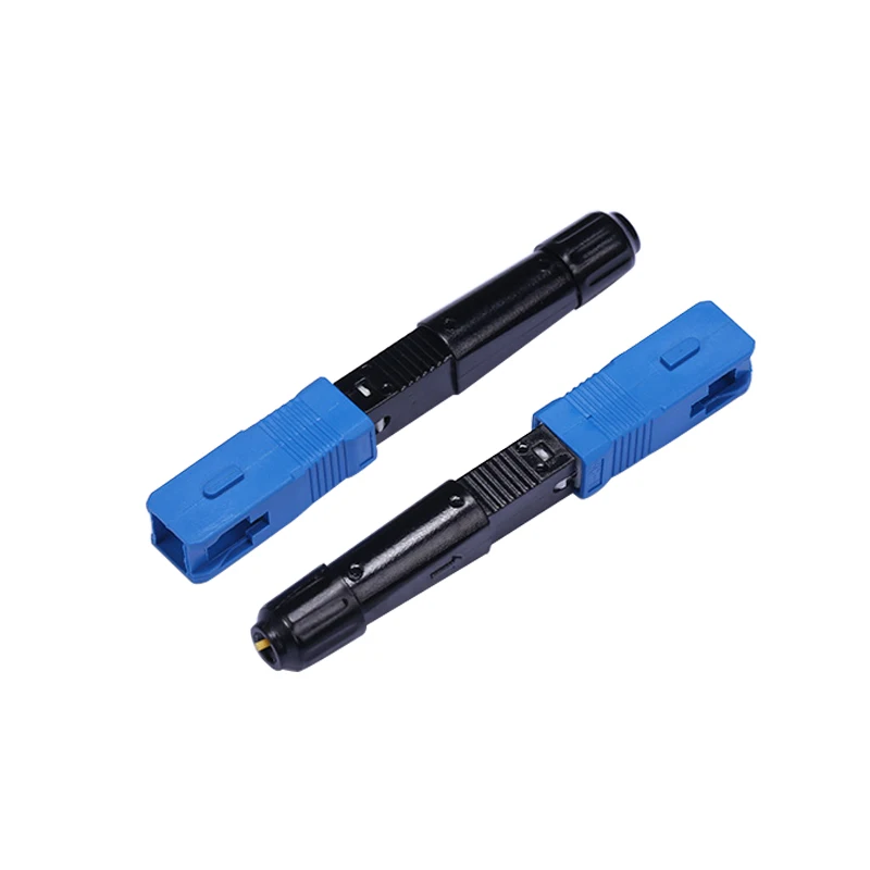 100pcs SC UPC Single-mode Fast Connector Embedded Connector FTTH Tool Cold Fiber Fast Connector SC Fiber Optic Connector